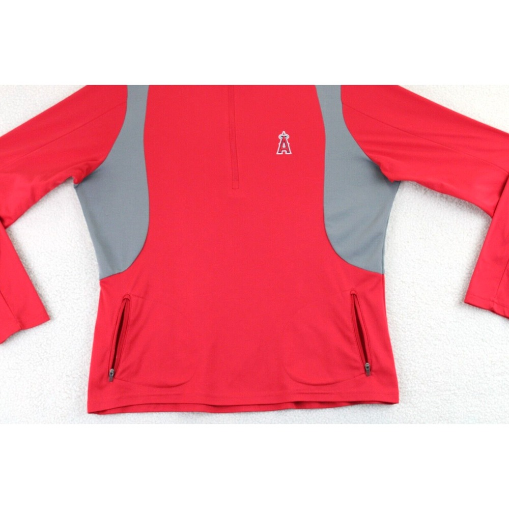 Antigua Los Angeles Angels Womens Pullover Athletic Jacket Red Gray Size L - Picture 4 of 16